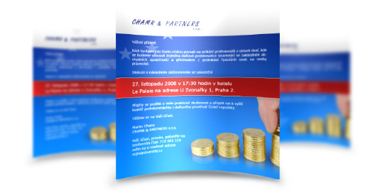 Návrh emailového letáčku pro Chamr&partners